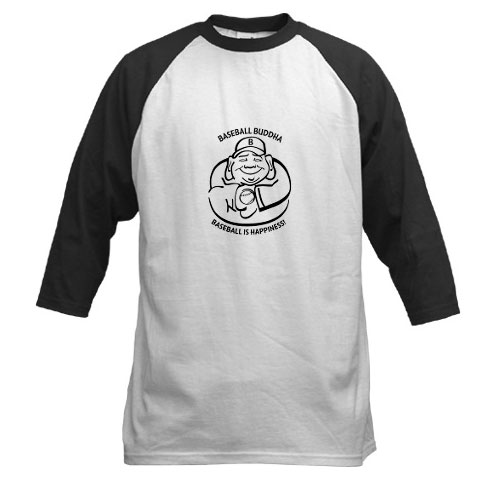 Baseball Buddha Jersey Sleeve T-Shirt